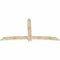 Ekena Millwork Bellingham Rough Sawn Timber Gable Bracket, Douglas Fir, 96"W x 52"H x 2"D x 6"F, 13/12 Pitch GBW096X52X0206BEL00RDF - alternate 2